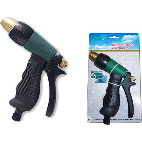 Pluvia pistola riego regulable latón + pvc