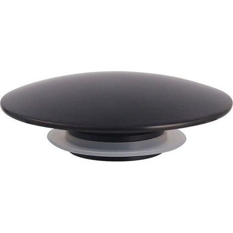 Bassin Déverseur - Bouchon À Clic Clac Avec Bouton Poussoir - 66 mm - Cuivre Noir Mat (1/5)