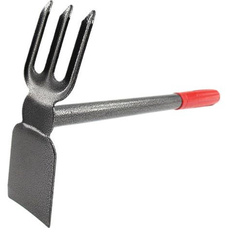 Outil de désherbage à double tête avec poignée antidérapante et tête antirouille, désherbeur portable anti-pliage (1/5)