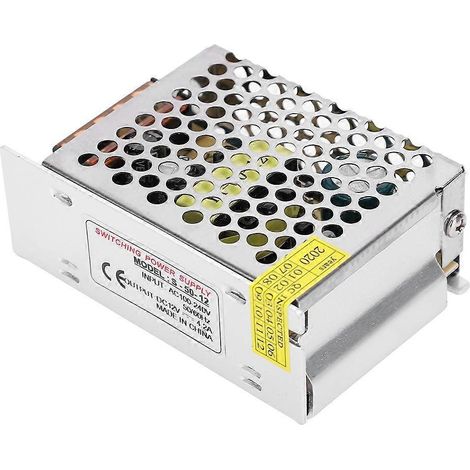 Schaltnetzteil-Treiberadapter DC12V Aluminiumlegierung LED-Bildschirm-Lichtleiste 3D-Drucker (S-50-12（12V)