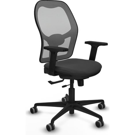 Silla de oficina piqueras y crespo Jorquera cuero sintético gris oscuro (1/2)