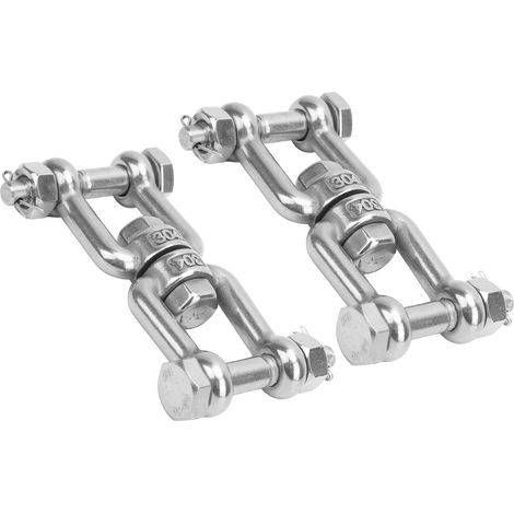 Manille à Pivot Sécurisée en Acier Inox 304, Anneau Tournant M10 pour Accastillage Bateau (1/5)
