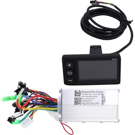 Contrôleur de Vélo Électrique Contrôleur sans Balais V890 Écran LCD 350W Pièces de Vélo Électrique 24-48V 350W (1/5)
