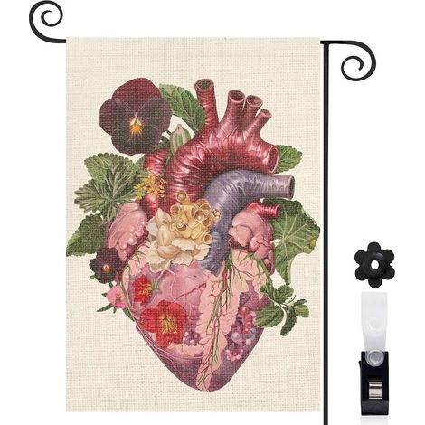 Drapeau de jardin Joyeuses saisons en tissu résistant 30 x 45 cm double face décoration extérieure (1/5)