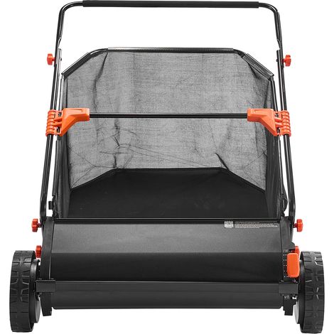 Mophorn Barredora Manual para Césped, Ancho de Trabajo de 76,2 cm, Cepillo para Césped con Bolsa de Recogida de 340 L, Cepillos Giratorios y 10 Niveles de Altura Ajustables (1/5)