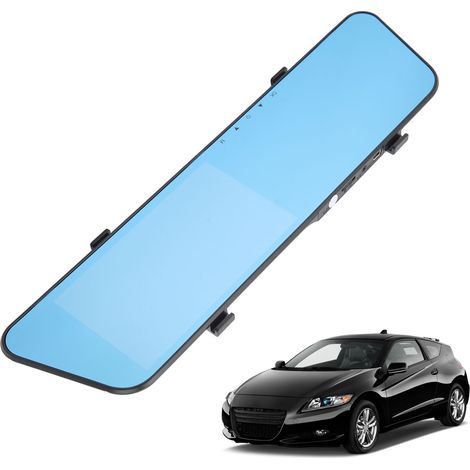 5,5-Zoll-Dashcam mit Rückspiegelrekorder, 1080p-Touchscreen, Dual-Objektiv (TC-90) (eingebauter Akku enthalten), 16 GB Speicherkarte. (1/5)