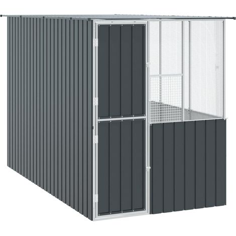 Vogelkäfig Anthrazit 165 x 318 x 200 cm Verzinkter Stahl