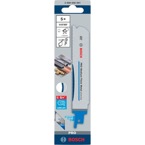 Bosch PRO Medium-Thick Metal precise S937BEF Blatt 1,1 x 25 x 150 mm 5-tlg. - 2608658991 (1/5)