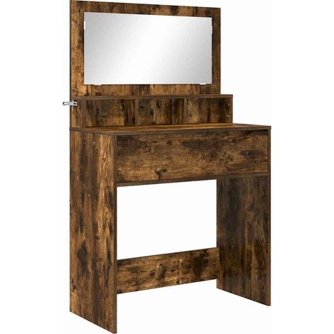 Tavoli da Trucco per Camera da Letto con cassetto Rovere fumé vidaXL