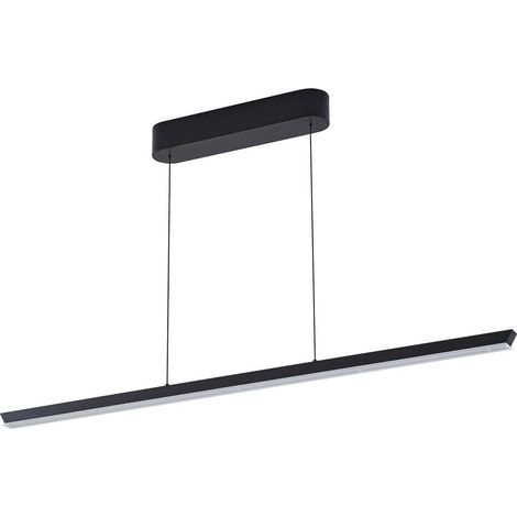 Lucande Lámpara colgante 'Solvar' en Negro de Metal