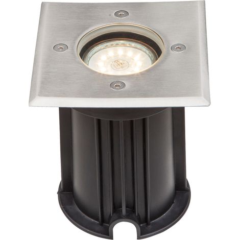Lampe d'installation au sol télécommande jardin cour projecteurs allée lampe spot dimmable dans un ensemble comprenant des ampoules LED RVB (1/5)