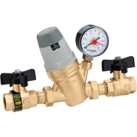 Automatisch voreinstellbare Fülleinrichtung 1/2" mit Manometeranschluss 1/4 "F Caleffi 554040  1/2" mit Manometeranschluss 1/4" F