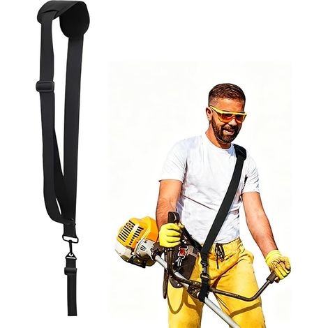 Harnais à Bandoulière pour Débroussailleuse et Coupe Bordure, Ceinture d'Epaule Réglable pour Jardin, Support pour Brush Cutter, Trimmer et Travaux de Coupe (1/5)