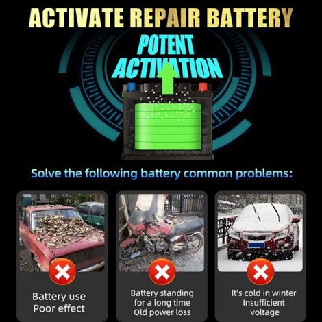 Chargeur batterie voiture - 1 pièce, Jaune 12V/8A 24V/4A intelligent automatique maintenance écran LCD - Couleur jaune Étiquette (1/5)