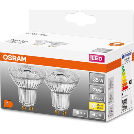 Osram - led superstar par16 (35) 36 ° 2.6w/827 - gu10 - set 2st. - 4058075260238 - 4058075260238 (1/4)