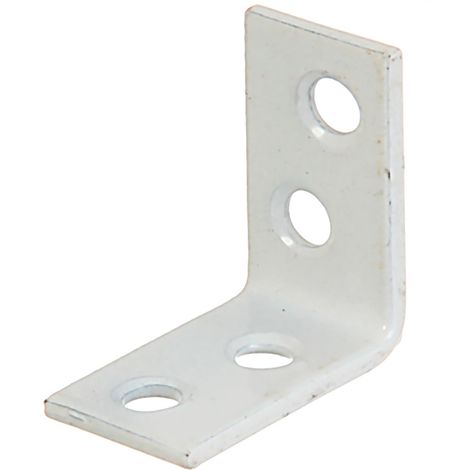 Equerre de chaise blanc plastifié 25 x 25 x 14 mm kit de 40 (1/4)