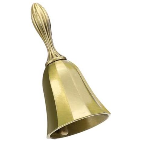 DTEKGAZ - Metallene Handglocke, laute Rufglocke, Glocken mit Griff, Tischglocke, tibetische Glocke, Vintage-Glocke, Hochzeitsglocke