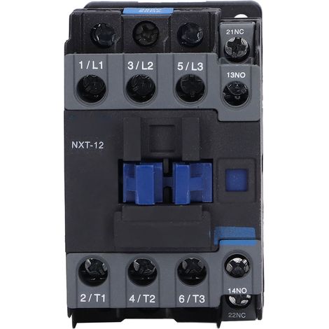 Contacteur AC NXT-12 12A 380V 50Hz pour montage sur rail DIN, commande de circuit domestique et industriel (1/5)