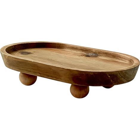 Oval Wooden Countertop Stand Small Oval Wooden Coasters (1/5)