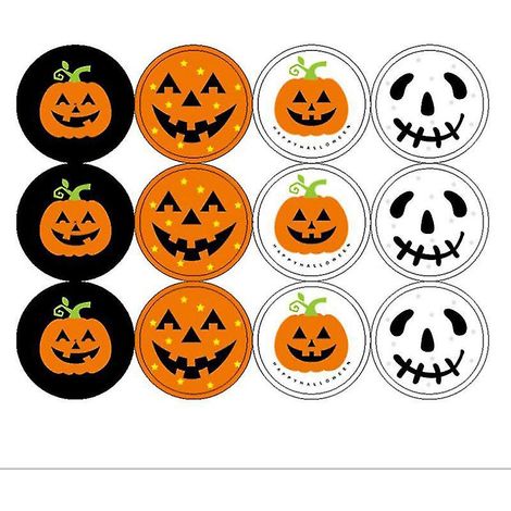 240 autocollants citrouille pour décorations d'Halloween (1/3)