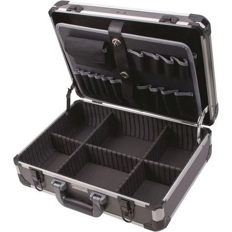 Kraftwerk – Mallette de rangement en aluminium vide 451x331x150mm – Poids léger 3,16kg – Conception robuste pour professionnels (1/3)