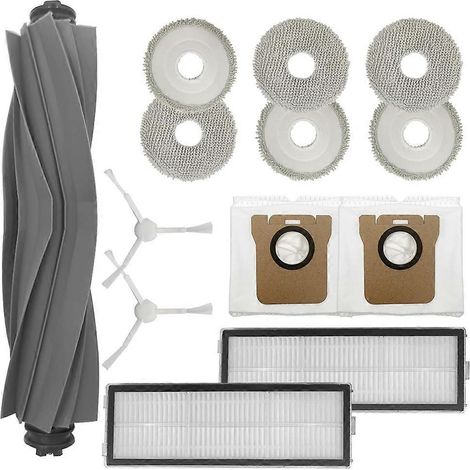 Filtre pour aspirateur brosse pour aspirateur Filtre de brosse pour aspirateur filtre de L10 Ultra / L10S Ultra Robot Aspirateur Main Side Brosse HEPA Filtre Serpillière Pads Dust Bags Repl (1/5)