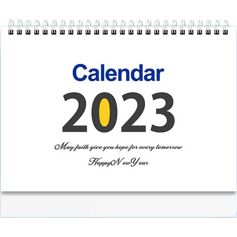 Calendrier De Bureau 2023 - Support Intégré - Blocs Journaliers Pour Rappels Et Planning - Papier Épais - Format Compact (1/5)