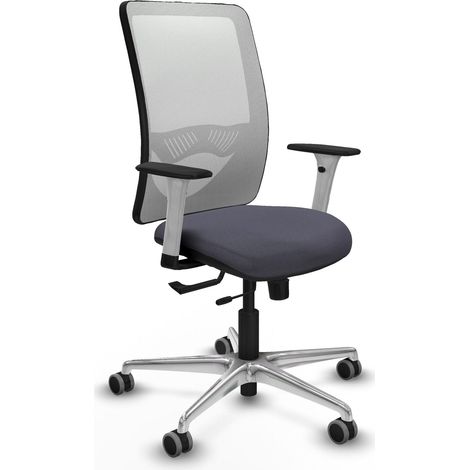 Chaise de bureau piqueras y crespo Zulema blanc support lombaire réglable (1/2)