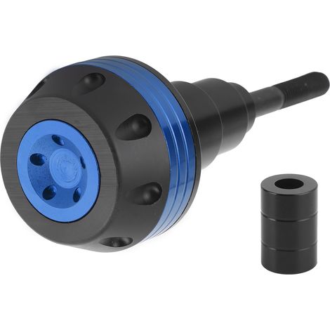 Support moto anti-chute CNC résistant aux chocs Barre anti-retournement universelle bleue (1/5)