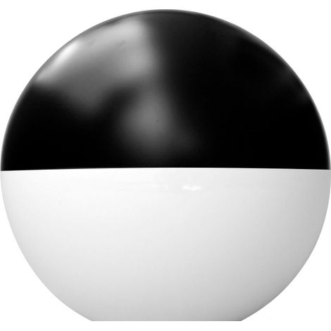 Difusor esférico policarbonato opal pintado negro Ø450 Ø450 (1/2)