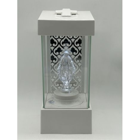 LAMPE L-25-1 / LED / SILBERRÜCKSEITE + LED / WEISS - SAUBER / 1 STÜCK (1/5)