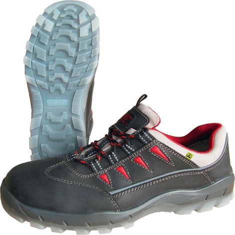 Zapato de seguridad Tamaño 45 Negro S3 SRC ESD EN ISO 20345. EN 61340-4-3