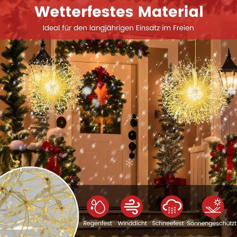 Christmas light ball confezione da 2 sfere led per appendere le luci di natale per esterni ed interni color oro 88303669 88303669 88303669 88303669 88303669 88303669 88303669 88303669 88303669 8830366