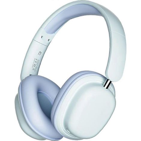 Casque sans fil Bluetooth avec arceau et réduction de bruit (bleu) (1/5)