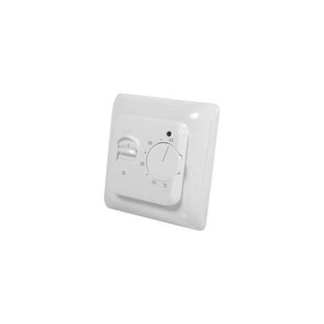 Chauffage manuel mécanique blanc, thermostat non programmable, chauffage par le sol uniquement, interrupteur de contrôle de température pour climatiseur domestique avec câble de sonde de 2,9 m, 220 V