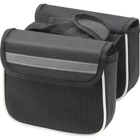 Sacoche de guidon portable pour vélo - Noire (1/5)