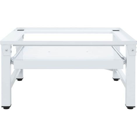 Socle pour machine à laver avec étagère coulissante Blanc CFW83648 (1/5)