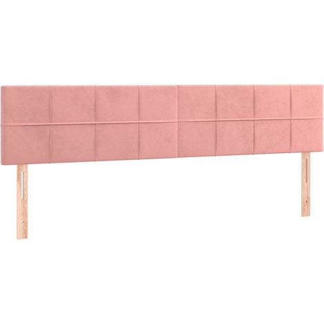 Têtes de lit Rose 200x5x78/88 cm Velours (1/5)