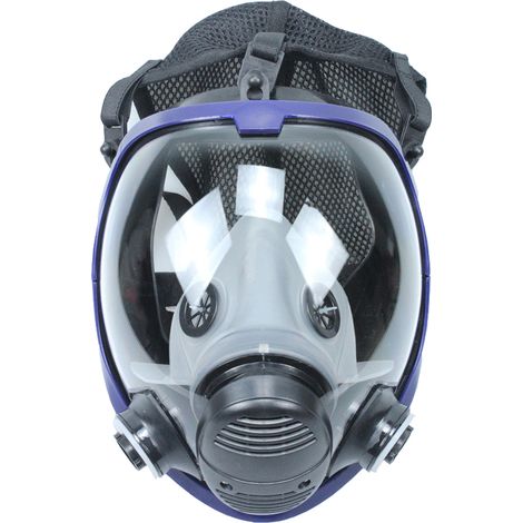 Vollgesichts-Gasmaske mit Silikonfilter für Labor und Schweißen (1/5)
