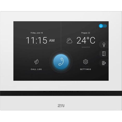 2N, Stazione Interna Video, Indoor View WiFi, Display Touch 7'', Bianco