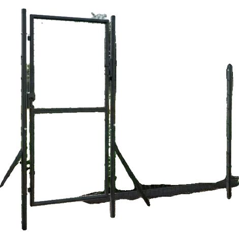 Portail de jardin, design de grill, acier résistant à la rouille, Anthracite (1/2)