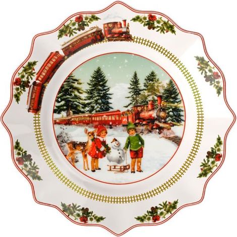 Annual Christmas Edition assiette 2025 24 cm multicolore, assiette Noël, assiettes festive, pièce à collectionner, vaisselle céramique, vaisselle de Noël, porcelaine (1/3)