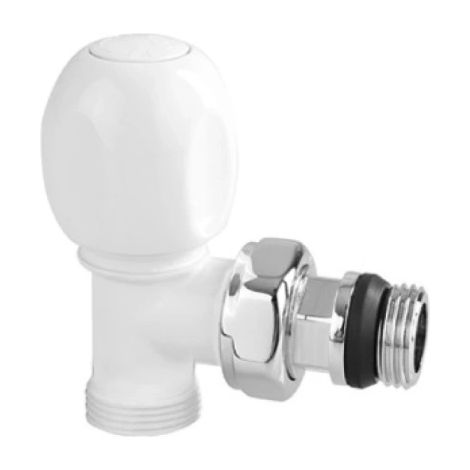 Valvola Radiatore Attacco Squadro 1/2" Ottone Bianco ICMA