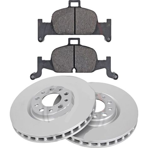 KIT FRENI ANTERIORI compatibile con AUDI A6 (C8,4A2,4A5,4AH) - DISCHI + PASTIGLIE OEM: FDB5101 / 18551 , 18559 /SOSTITUZIONE DIRETTA/BASSA POLVERE/SILENZIOSO (1/5)