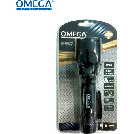 TORCIA TASCABILE MEDIA 1W 12LM IP65 SIZE 44X145 RIVESTITA IN GOMMA (1/2)