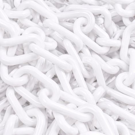 Chaîne plastique VINMER 8 mm x 25 m blanche anti-UV