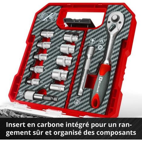 Coffret Embouts Vissage - 37 Pièces Acier S2 Et CV - Compatible Visseuses Sans Fil Et Perceuses - 1/4" - Boîte Rangement Transparente (1/5)