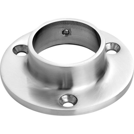 CROSO Flansch für Rohr ø 33,7 x 2,0 mm, Platten ø 71 mm, Edelstahl V2A (1/3)