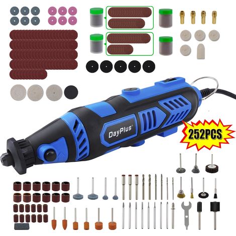 Mini Schleifer Multischleifer Set Schleifmaschine Gravur Graviergerät 252tlg DIY (1/5)