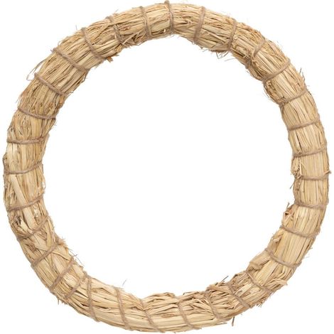 Corona di paglia d.33cm naturale - Feeric lights & christmas